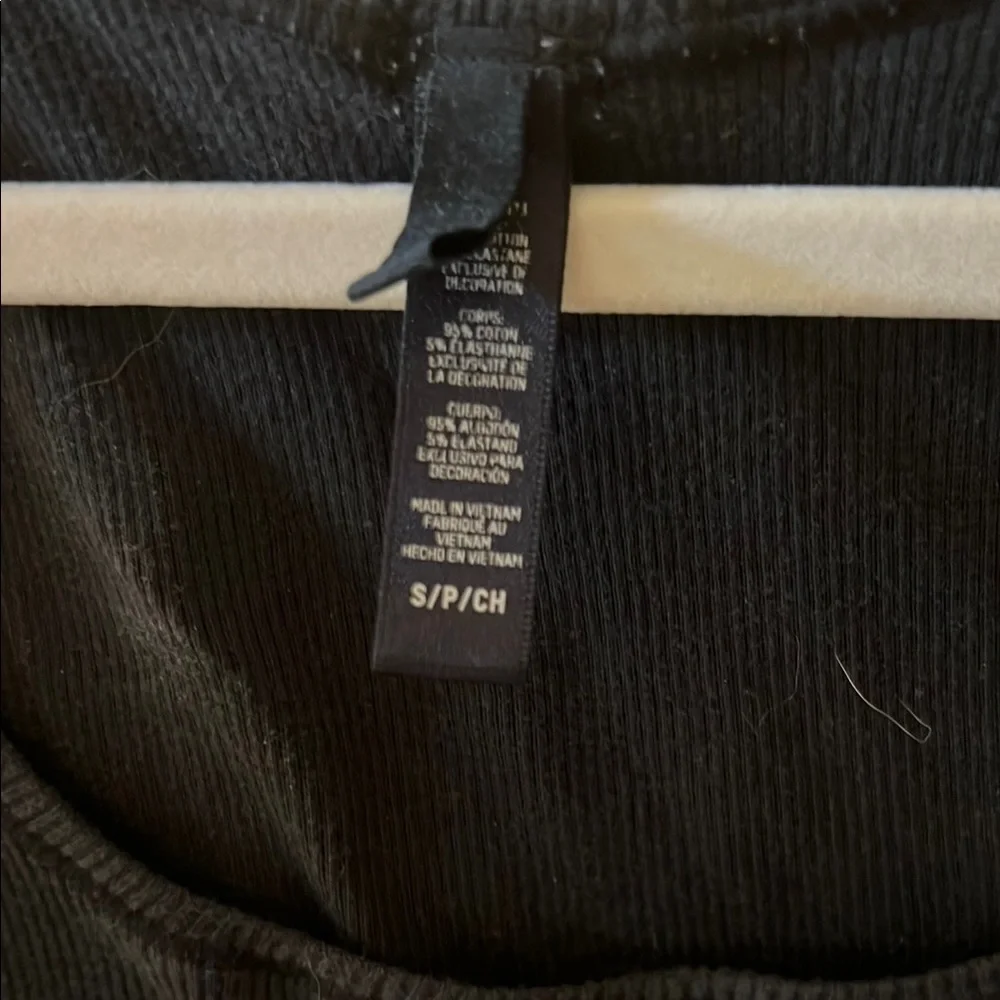 Skins Ribbed Scoop Neck Tank Top - Black - Picture 3 of 3